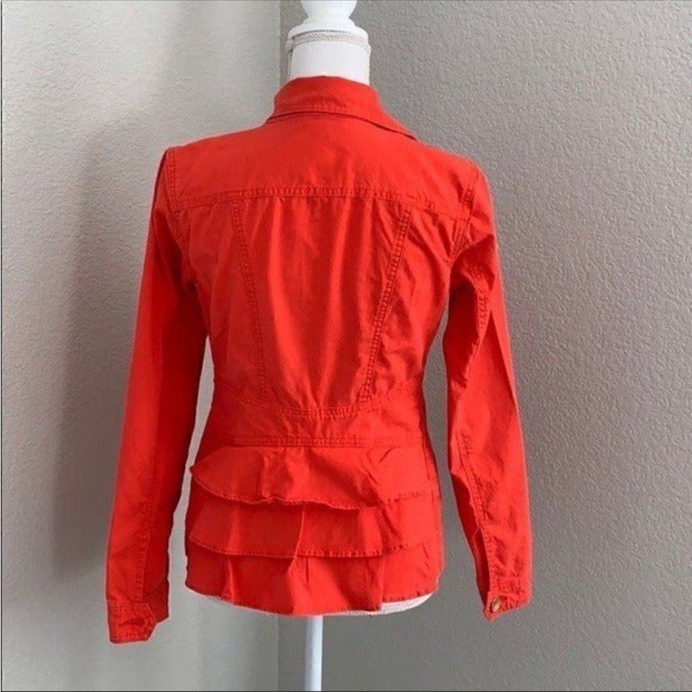 Cabi Red Taylor Ruffle Back Jacket - Picture 4 of 10
